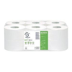 Papier Toaletowy Mini Jumbo z technologią Bio Tech 12 szt. - Papernet